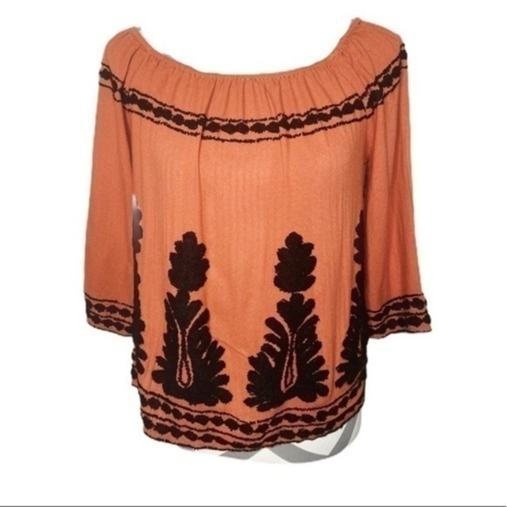 GIANNI Bini Embroidered Top Size XS